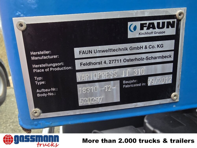 Mercedes-Benz Actros 2032 LA 4x4, Faun Variopress 310 ca. - Απορριμματοφόρο: φωτογραφία 4 Mercedes-Benz Actros 2032 LA 4x4, Faun Variopress 310 ca. - Απορριμματοφόρο: φωτογραφία 4
