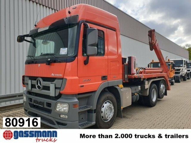 Mercedes-Benz Actros 2544 L 6x2, ADR, Retarder, Lenkachse - Φορτηγό καδοφόρος φορτωτής: φωτογραφία 1 Mercedes-Benz Actros 2544 L 6x2, ADR, Retarder, Lenkachse - Φορτηγό καδοφόρος φορτωτής: φωτογραφία 1