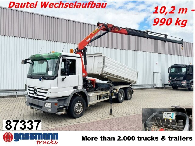 Mercedes-Benz Actros 2644/48 LK 6x4, Dautel Wechselsystem, - Φορτηγό ανατρεπόμενο, Φορτηγό με γερανό: φωτογραφία 1 Mercedes-Benz Actros 2644/48 LK 6x4, Dautel Wechselsystem, - Φορτηγό ανατρεπόμενο, Φορτηγό με γερανό: φωτογραφία 1