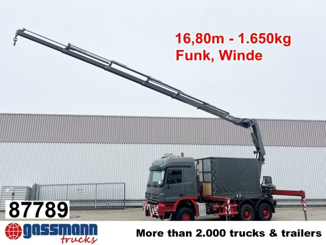 Mercedes-Benz Actros 3346 AK 6x6, 134t Anhängelast WSK, - Φορτηγό με ανοιχτή καρότσα, Φορτηγό με γερανό: φωτογραφία 1 Mercedes-Benz Actros 3346 AK 6x6, 134t Anhängelast WSK, - Φορτηγό με ανοιχτή καρότσα, Φορτηγό με γερανό: φωτογραφία 1