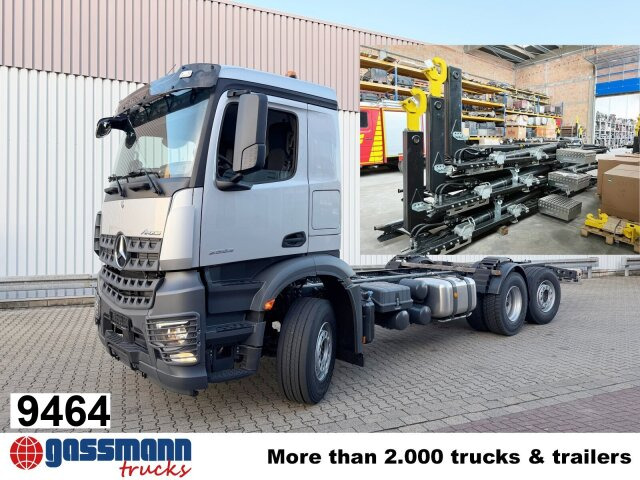 Mercedes-Benz Arocs 2553 L 6x2, Lenk-/Liftachse, Navi, - Φορτηγό φόρτωσης γάντζου: φωτογραφία 1 Mercedes-Benz Arocs 2553 L 6x2, Lenk-/Liftachse, Navi, - Φορτηγό φόρτωσης γάντζου: φωτογραφία 1