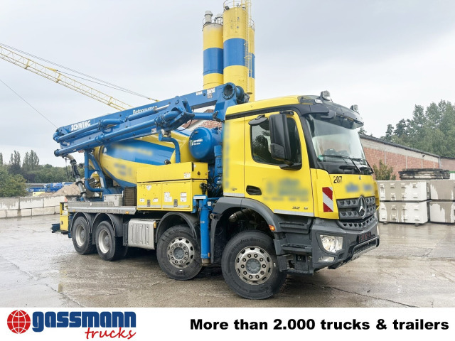 Μπετονιέρα φορτηγό Mercedes-Benz Arocs 3246 B 8x4 Stetter Mischer 7m³, Pumpe 25m: φωτογραφία 8