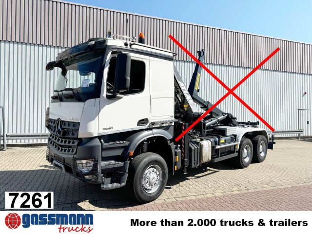 Mercedes-Benz Arocs 3351 AK 6x6, Retarder, Navi, Grounder - Φορτηγό φόρτωσης γάντζου: φωτογραφία 1 Mercedes-Benz Arocs 3351 AK 6x6, Retarder, Navi, Grounder - Φορτηγό φόρτωσης γάντζου: φωτογραφία 1