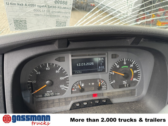 Mercedes-Benz Atego 1023 A 4x4, Einzelbereifung, Heckkran - Φορτηγό σασί, Φορτηγό με γερανό: φωτογραφία 2 Mercedes-Benz Atego 1023 A 4x4, Einzelbereifung, Heckkran - Φορτηγό σασί, Φορτηγό με γερανό: φωτογραφία 2
