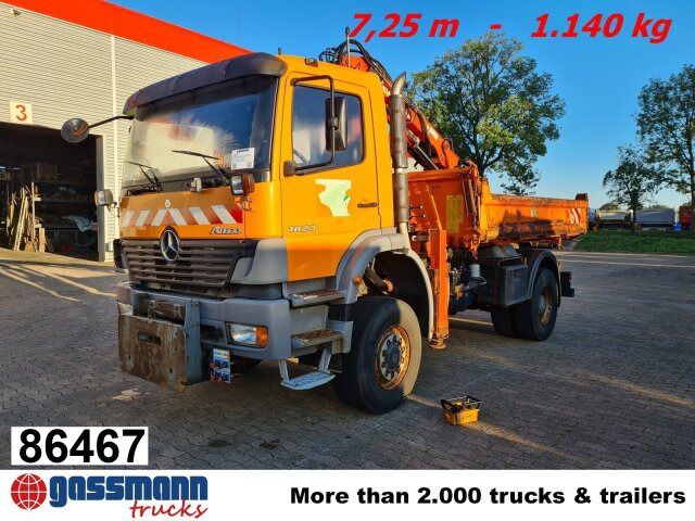 Mercedes-Benz Atego 1823 AK 4x4 mit Kran Atlas 85.2, Funk, - Φορτηγό ανατρεπόμενο, Φορτηγό με γερανό: φωτογραφία 1 Mercedes-Benz Atego 1823 AK 4x4 mit Kran Atlas 85.2, Funk, - Φορτηγό ανατρεπόμενο, Φορτηγό με γερανό: φωτογραφία 1