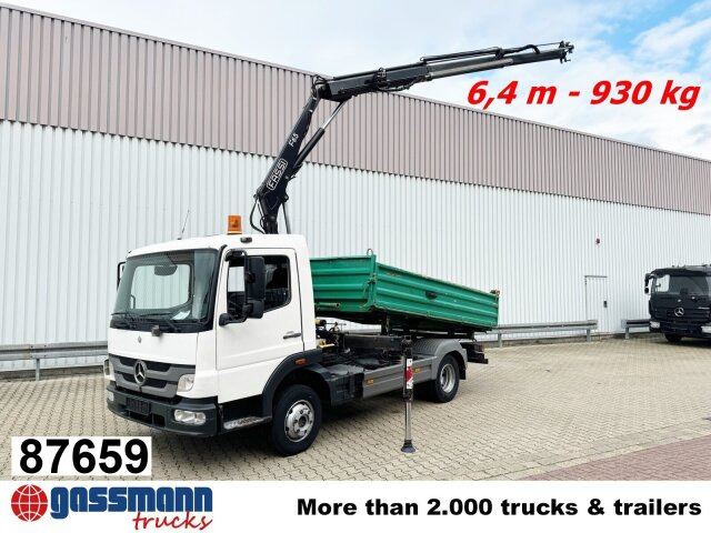 Mercedes-Benz Atego 918 KK 4x2, 2x AHK, Kran Fassi F65 - Φορτηγό ανατρεπόμενο, Φορτηγό με γερανό: φωτογραφία 1 Mercedes-Benz Atego 918 KK 4x2, 2x AHK, Kran Fassi F65 - Φορτηγό ανατρεπόμενο, Φορτηγό με γερανό: φωτογραφία 1