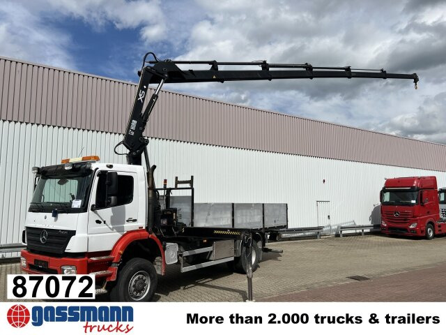 Mercedes-Benz Axor 1828 A 4x4 mit Kran Hiab XS 166 E-5 - Φορτηγό με ανοιχτή καρότσα, Φορτηγό με γερανό: φωτογραφία 1 Mercedes-Benz Axor 1828 A 4x4 mit Kran Hiab XS 166 E-5 - Φορτηγό με ανοιχτή καρότσα, Φορτηγό με γερανό: φωτογραφία 1