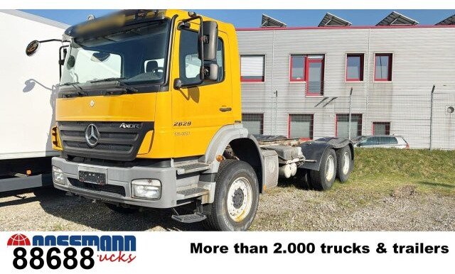Mercedes-Benz Axor 2629 K 6x4, PTO, Steel, Manual, 6-Zylinder - Φορτηγό σασί: φωτογραφία 1 Mercedes-Benz Axor 2629 K 6x4, PTO, Steel, Manual, 6-Zylinder - Φορτηγό σασί: φωτογραφία 1