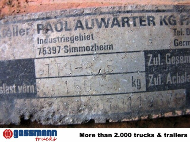 Ρυμούλκα με χαμηλό δάπεδο για τη μεταφορά βαρέως εξοπλισμού TTS-3,5 mit Auffahrrampe: φωτογραφία 10