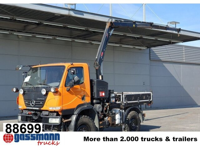 Unimog U 20 4x4, Zapfwelle, Kran Hiab 022D-3 HiDuo, - Ελαφρύ επαγγελματικό: φωτογραφία 1 Unimog U 20 4x4, Zapfwelle, Kran Hiab 022D-3 HiDuo, - Ελαφρύ επαγγελματικό: φωτογραφία 1