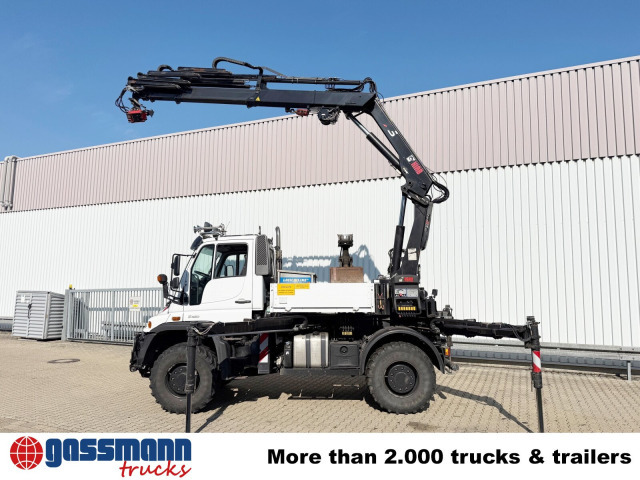 Unimog U400 4x4, Frontzapfwelle, Heckkran Hiab XS - Φορτηγό με ανοιχτή καρότσα, Φορτηγό με γερανό: φωτογραφία 5 Unimog U400 4x4, Frontzapfwelle, Heckkran Hiab XS - Φορτηγό με ανοιχτή καρότσα, Φορτηγό με γερανό: φωτογραφία 5