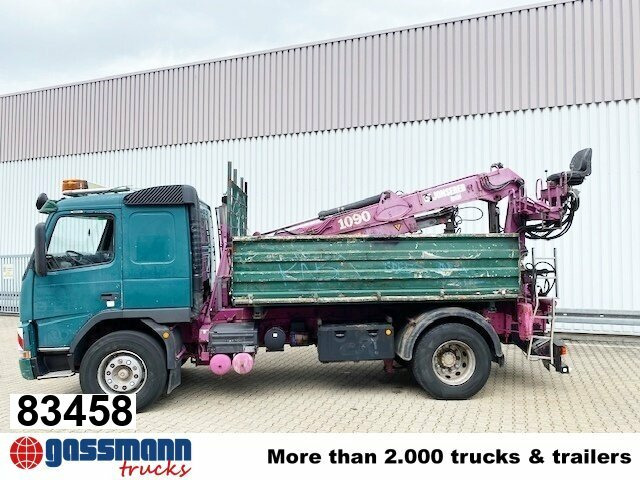 Volvo FM12-420 4x2 mit Heckkran Jonsered 1090, - Φορτηγό ανατρεπόμενο, Φορτηγό με γερανό: φωτογραφία 1 Volvo FM12-420 4x2 mit Heckkran Jonsered 1090, - Φορτηγό ανατρεπόμενο, Φορτηγό με γερανό: φωτογραφία 1
