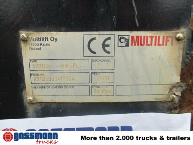 XR21S59 Abrollanlage - Συστήματοςα γάντζων φόρτωσης/ Καδοφόρος φορτωτής: φωτογραφία 5 XR21S59 Abrollanlage - Συστήματοςα γάντζων φόρτωσης/ Καδοφόρος φορτωτής: φωτογραφία 5