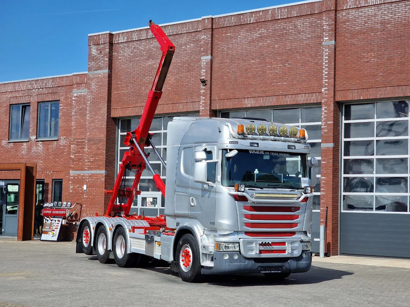 Scania R490 8x4*4 - HIAB XR24SL58 24T hooklift - Euro 6 - Full air - Steering axle - Φορτηγό φόρτωσης γάντζου: φωτογραφία 1 Scania R490 8x4*4 - HIAB XR24SL58 24T hooklift - Euro 6 - Full air - Steering axle - Φορτηγό φόρτωσης γάντζου: φωτογραφία 1