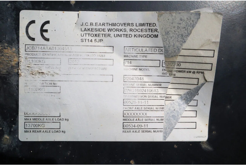 Μίνι ανατρεπόμενο JCB 714 | AIRCO | GOOD TIRES | WITH REGISTRATION: φωτογραφία 20