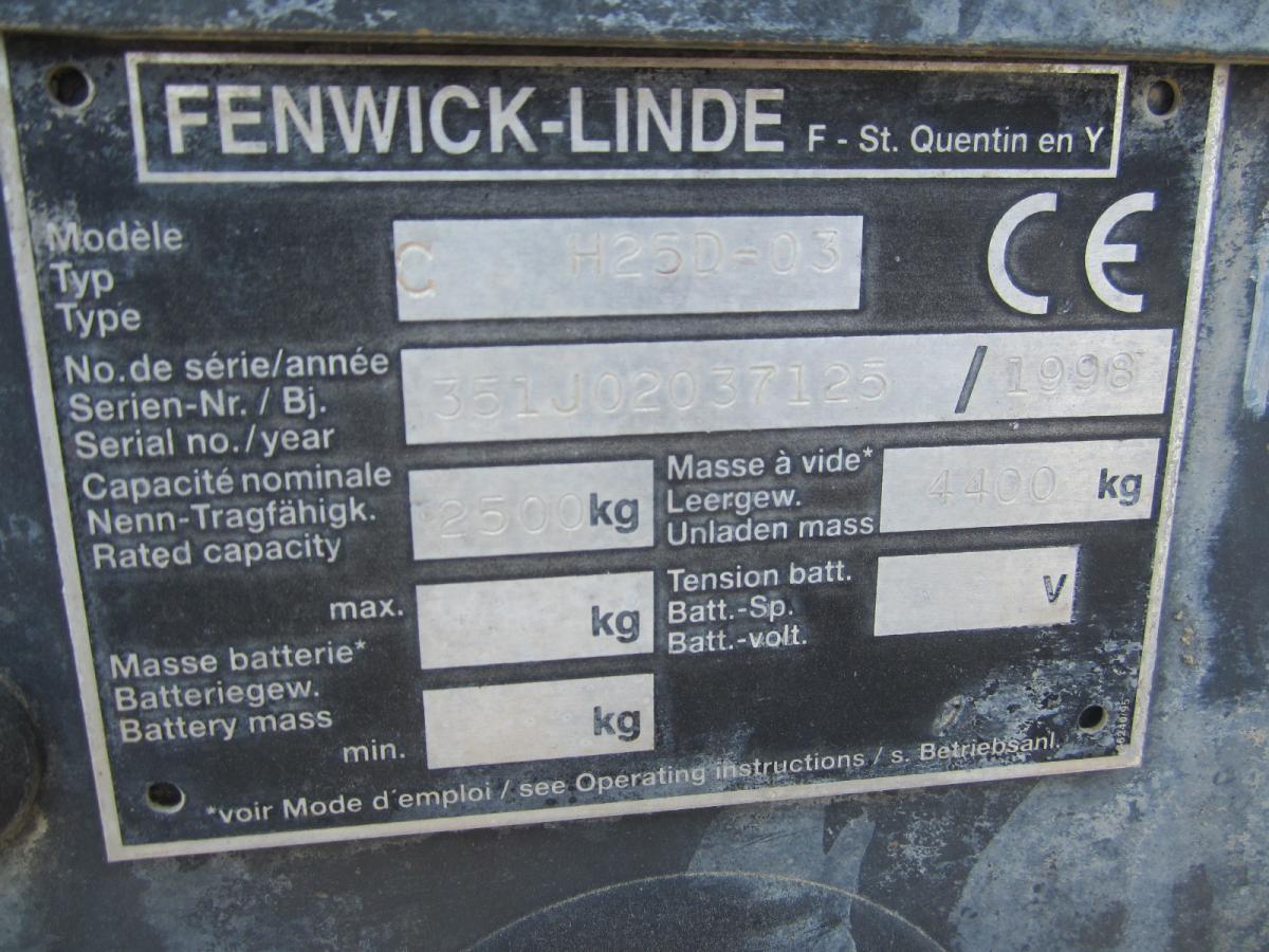 Fenwick H25D-03 - Πετρελαιοκίνητο περονοφόρο: φωτογραφία 3 Fenwick H25D-03 - Πετρελαιοκίνητο περονοφόρο: φωτογραφία 3