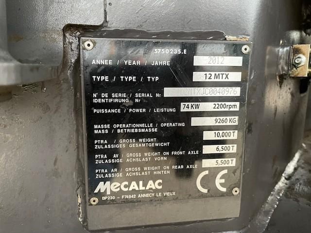 Mecalac 12 MTX - Τροχοφόρος εκσκαφέας: φωτογραφία 3 Mecalac 12 MTX - Τροχοφόρος εκσκαφέας: φωτογραφία 3