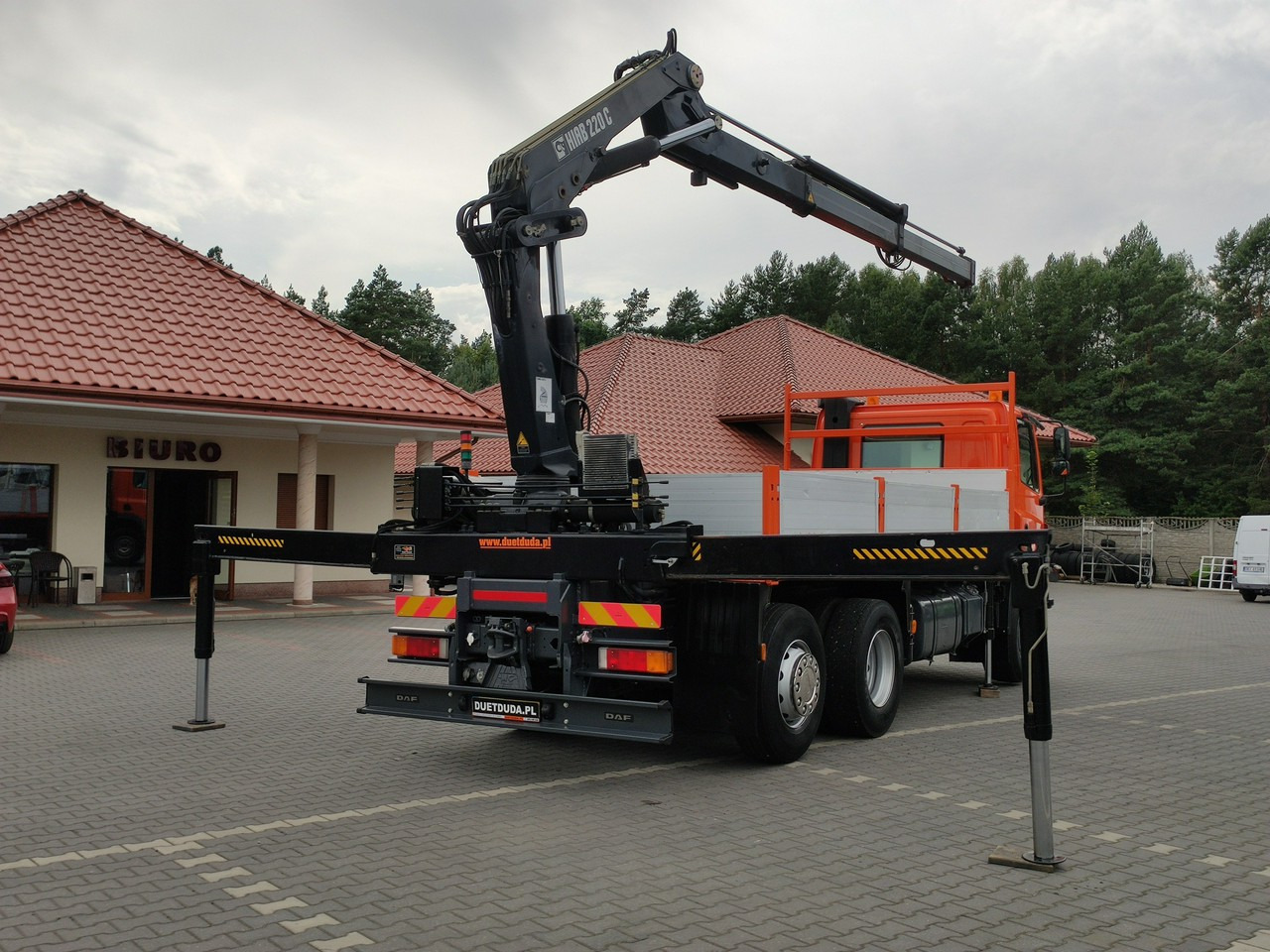 DAF CF 85.380 6x2 Oś Skrętna Skrzynia HDS HIAB 220C + Pilot - Φορτηγό με ανοιχτή καρότσα, Φορτηγό με γερανό: φωτογραφία 5 DAF CF 85.380 6x2 Oś Skrętna Skrzynia HDS HIAB 220C + Pilot - Φορτηγό με ανοιχτή καρότσα, Φορτηγό με γερανό: φωτογραφία 5