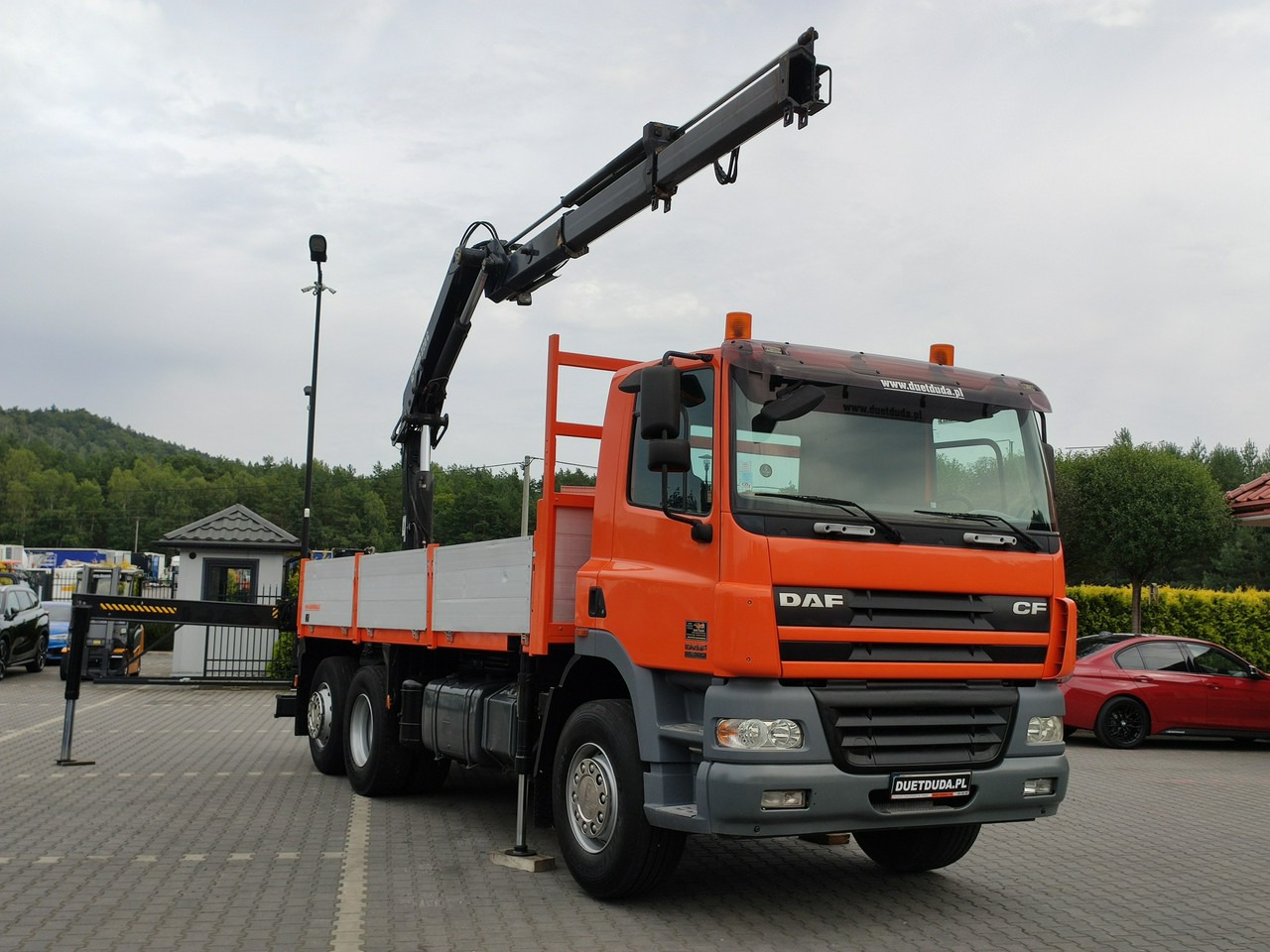 DAF CF 85.380 6x2 Oś Skrętna Skrzynia HDS HIAB 220C + Pilot - Φορτηγό με ανοιχτή καρότσα, Φορτηγό με γερανό: φωτογραφία 3 DAF CF 85.380 6x2 Oś Skrętna Skrzynia HDS HIAB 220C + Pilot - Φορτηγό με ανοιχτή καρότσα, Φορτηγό με γερανό: φωτογραφία 3