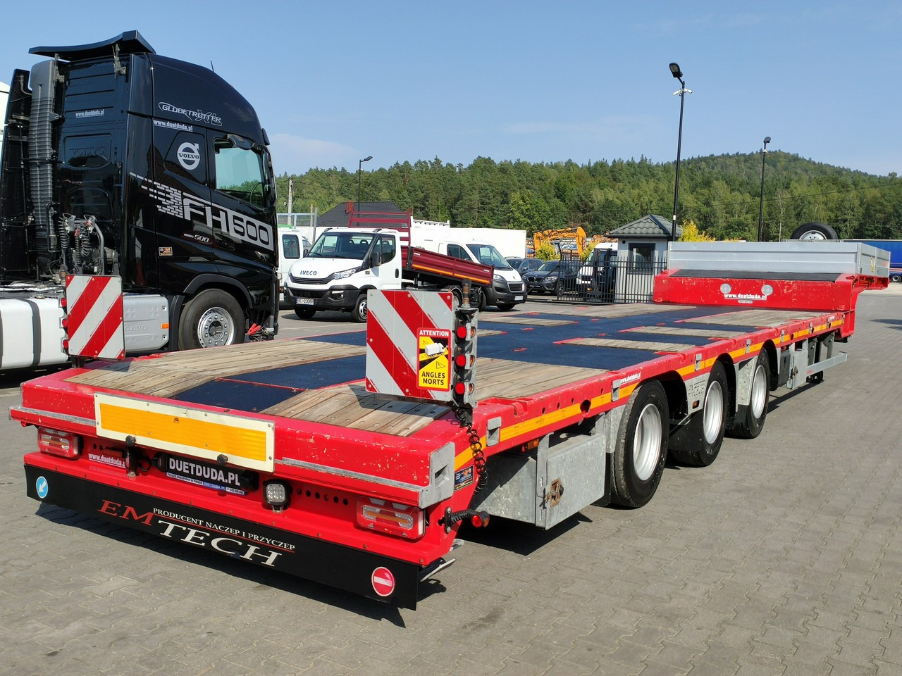 Επικαθήμενο με χαμηλό δάπεδο EMTECH Ład-33.3 tony 3osie Tylna oś skrętna Przednia Podnoszona: φωτογραφία 19 Επικαθήμενο με χαμηλό δάπεδο EMTECH Ład-33.3 tony 3osie Tylna oś skrętna Przednia Podnoszona: φωτογραφία 19