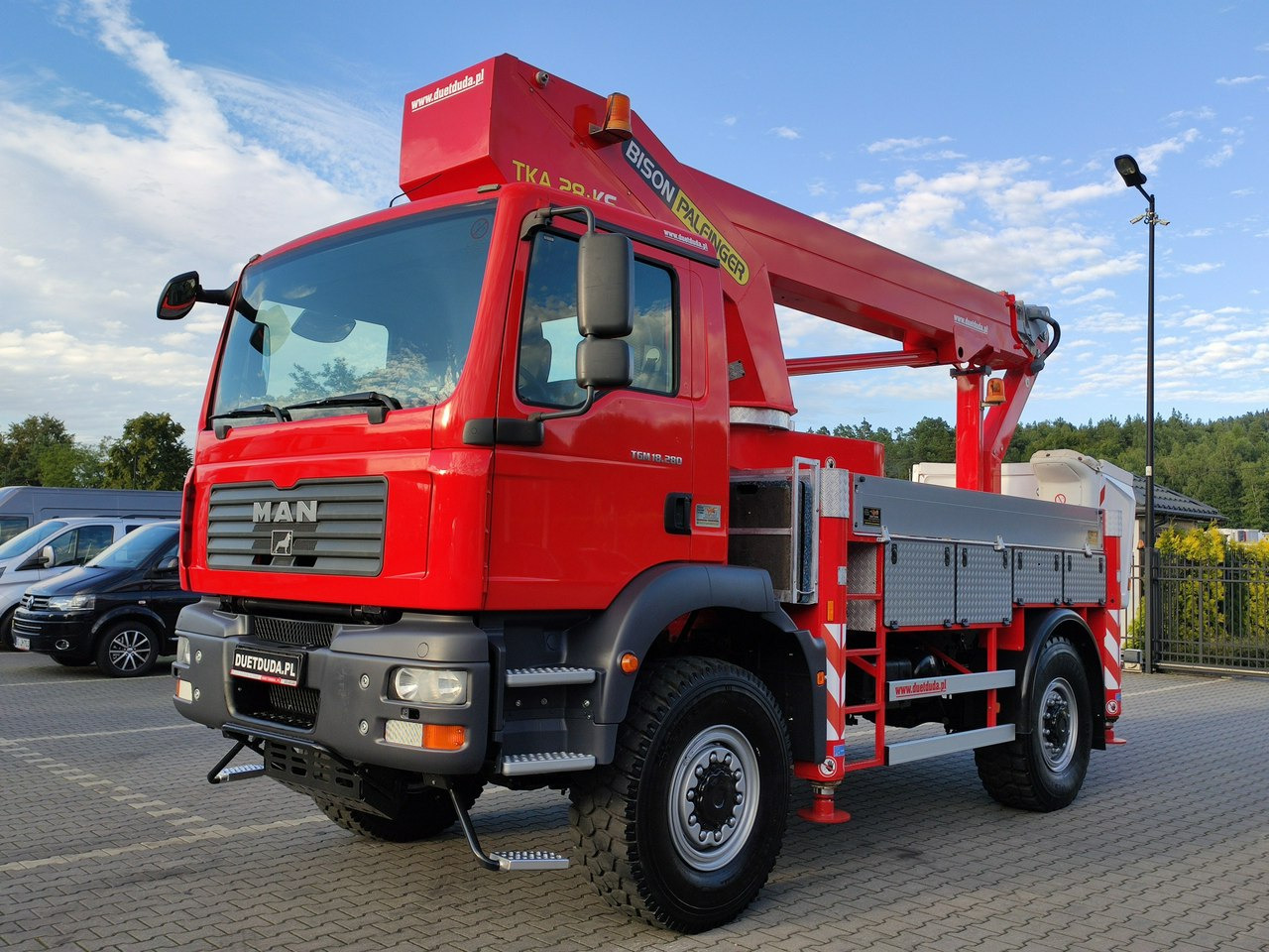 Φορτηγό με εναέρια πλατφόρμα MAN TGM 18.280 4x4 Zwyżka Bison Palfinger TKA 28 Podnośnik Koszowy: φωτογραφία 29 Φορτηγό με εναέρια πλατφόρμα MAN TGM 18.280 4x4 Zwyżka Bison Palfinger TKA 28 Podnośnik Koszowy: φωτογραφία 29
