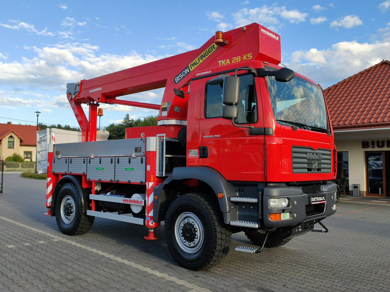 MAN TGM 18.280 4x4 Zwyżka Bison Palfinger TKA 28 Podnośnik Koszowy - Φορτηγό με εναέρια πλατφόρμα: φωτογραφία 2 MAN TGM 18.280 4x4 Zwyżka Bison Palfinger TKA 28 Podnośnik Koszowy - Φορτηγό με εναέρια πλατφόρμα: φωτογραφία 2