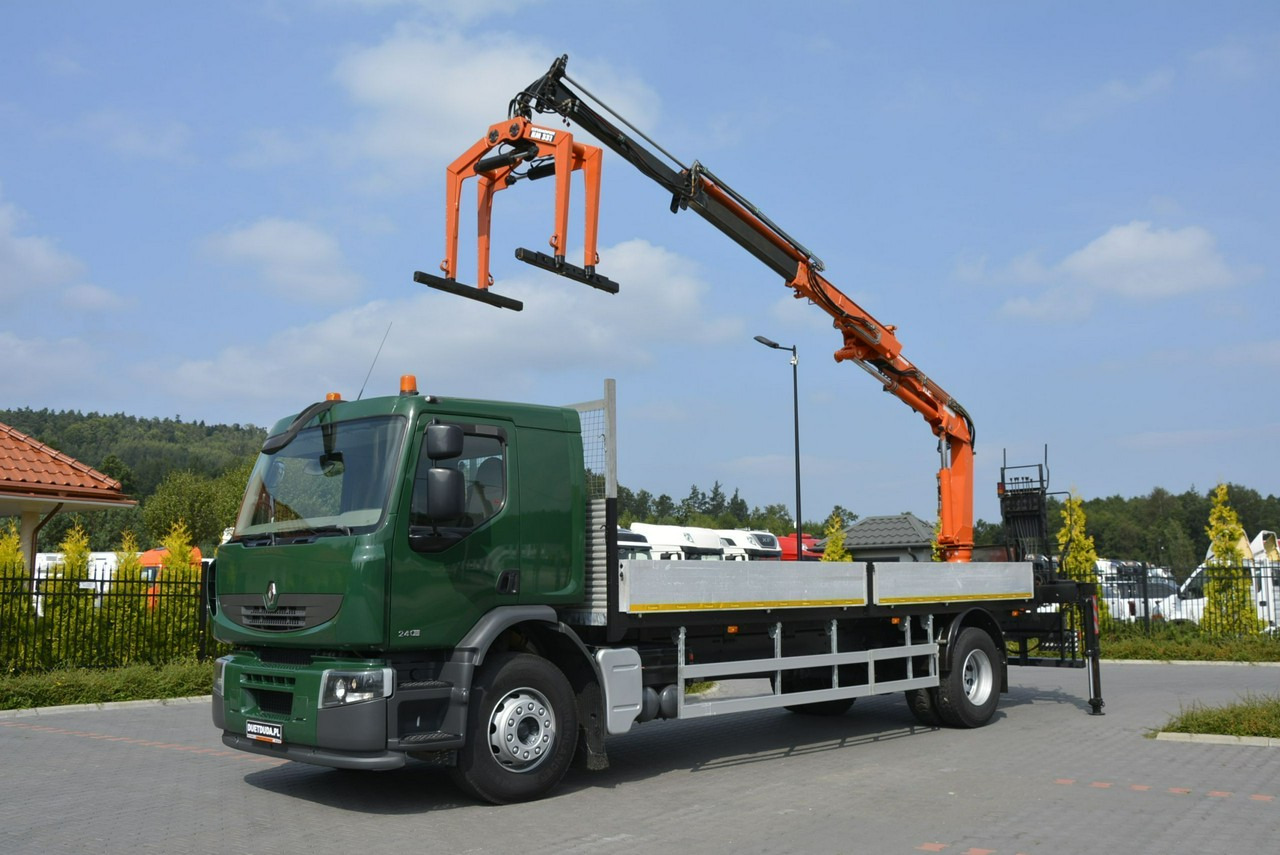 Renault Premium 180.240DXI długość Skrzyni-6.820cm + HDS TEREX TLC 92.2 - Φορτηγό με ανοιχτή καρότσα, Φορτηγό με γερανό: φωτογραφία 1 Renault Premium 180.240DXI długość Skrzyni-6.820cm + HDS TEREX TLC 92.2 - Φορτηγό με ανοιχτή καρότσα, Φορτηγό με γερανό: φωτογραφία 1