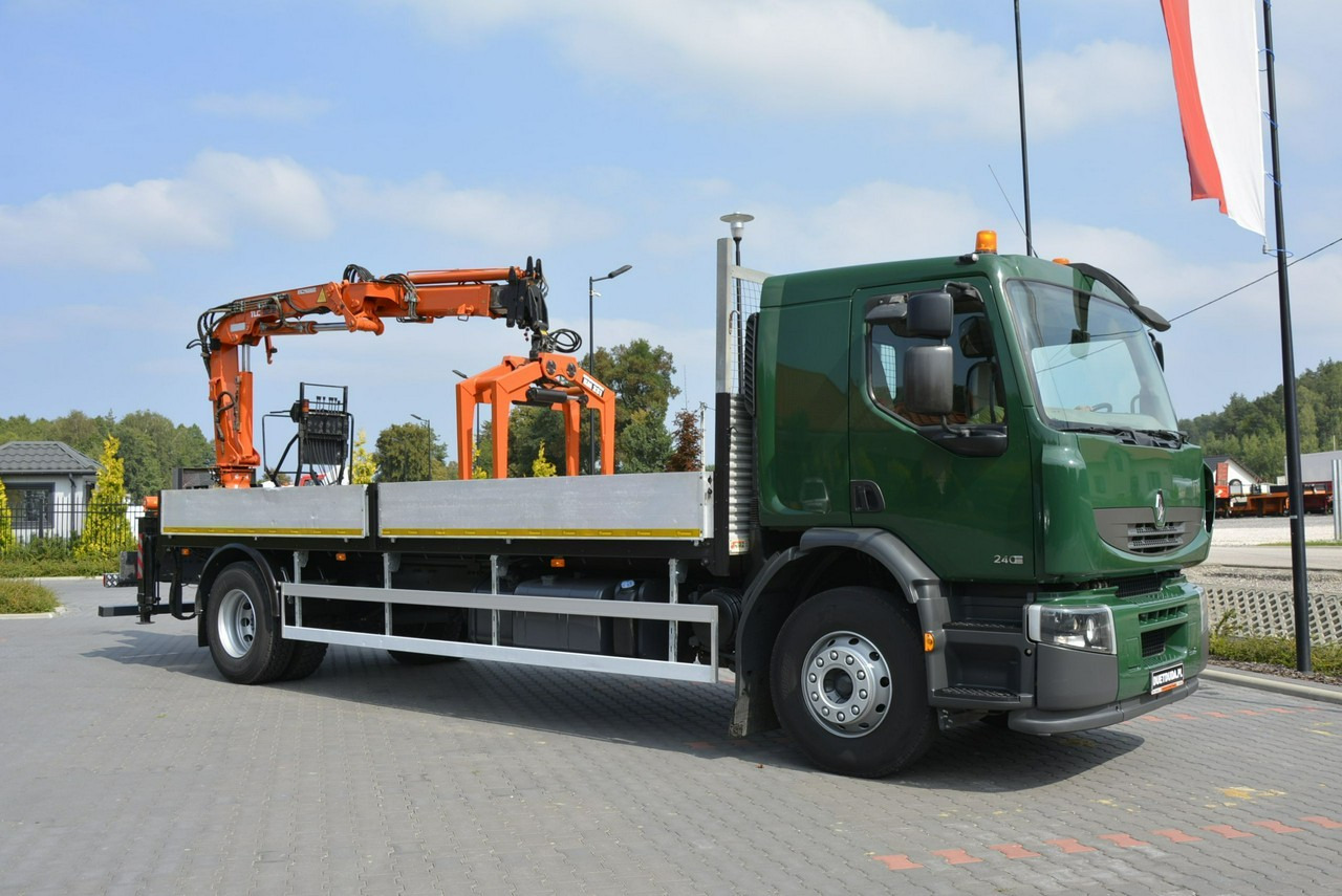 Renault Premium 180.240DXI długość Skrzyni-6.820cm + HDS TEREX TLC 92.2 - Φορτηγό με ανοιχτή καρότσα, Φορτηγό με γερανό: φωτογραφία 2 Renault Premium 180.240DXI długość Skrzyni-6.820cm + HDS TEREX TLC 92.2 - Φορτηγό με ανοιχτή καρότσα, Φορτηγό με γερανό: φωτογραφία 2