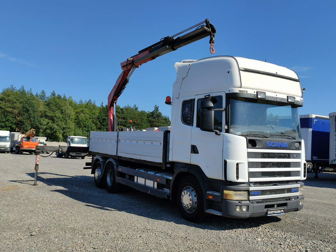 Scania 124L 420 6x2 Retarder HDS FASSI F170 Budowlanka - Φορτηγό με ανοιχτή καρότσα, Φορτηγό με γερανό: φωτογραφία 3 Scania 124L 420 6x2 Retarder HDS FASSI F170 Budowlanka - Φορτηγό με ανοιχτή καρότσα, Φορτηγό με γερανό: φωτογραφία 3