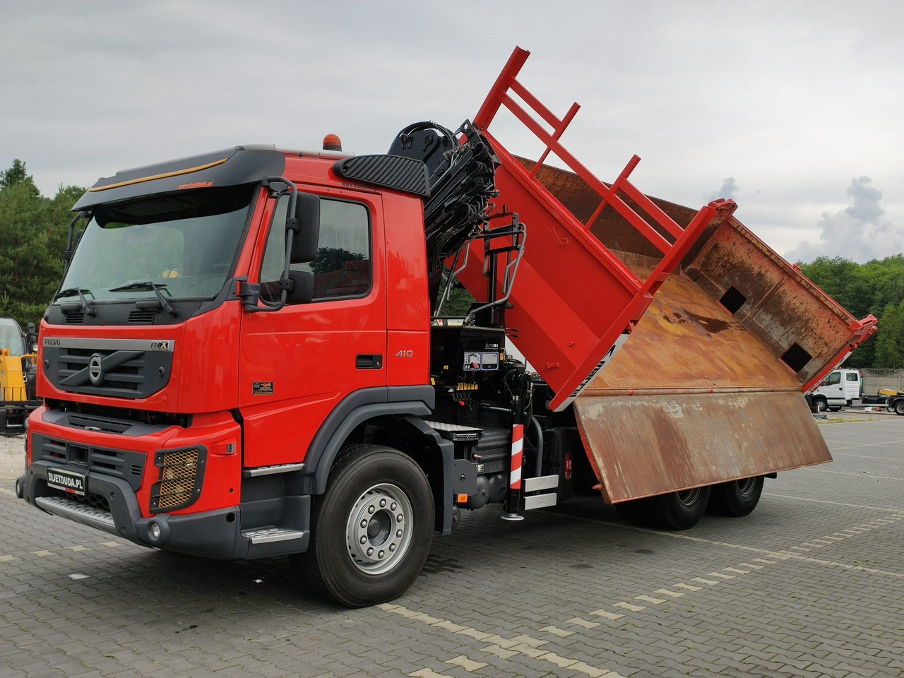 Volvo FMX 410 6x4 13L HDS Radiowy Hydroburta - Φορτηγό ανατρεπόμενο, Φορτηγό με γερανό: φωτογραφία 5 Volvo FMX 410 6x4 13L HDS Radiowy Hydroburta - Φορτηγό ανατρεπόμενο, Φορτηγό με γερανό: φωτογραφία 5