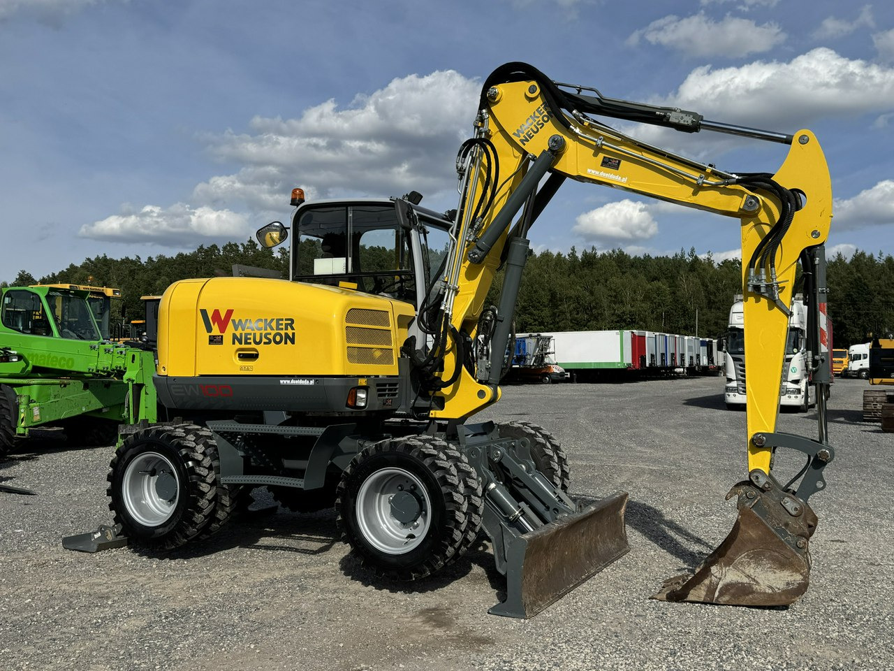 Wacker Neuson EW100 Pług + Podpory 10 ton Szybkozłącze Klimatyzacja - Τροχοφόρος εκσκαφέας: φωτογραφία 1 Wacker Neuson EW100 Pług + Podpory 10 ton Szybkozłącze Klimatyzacja - Τροχοφόρος εκσκαφέας: φωτογραφία 1