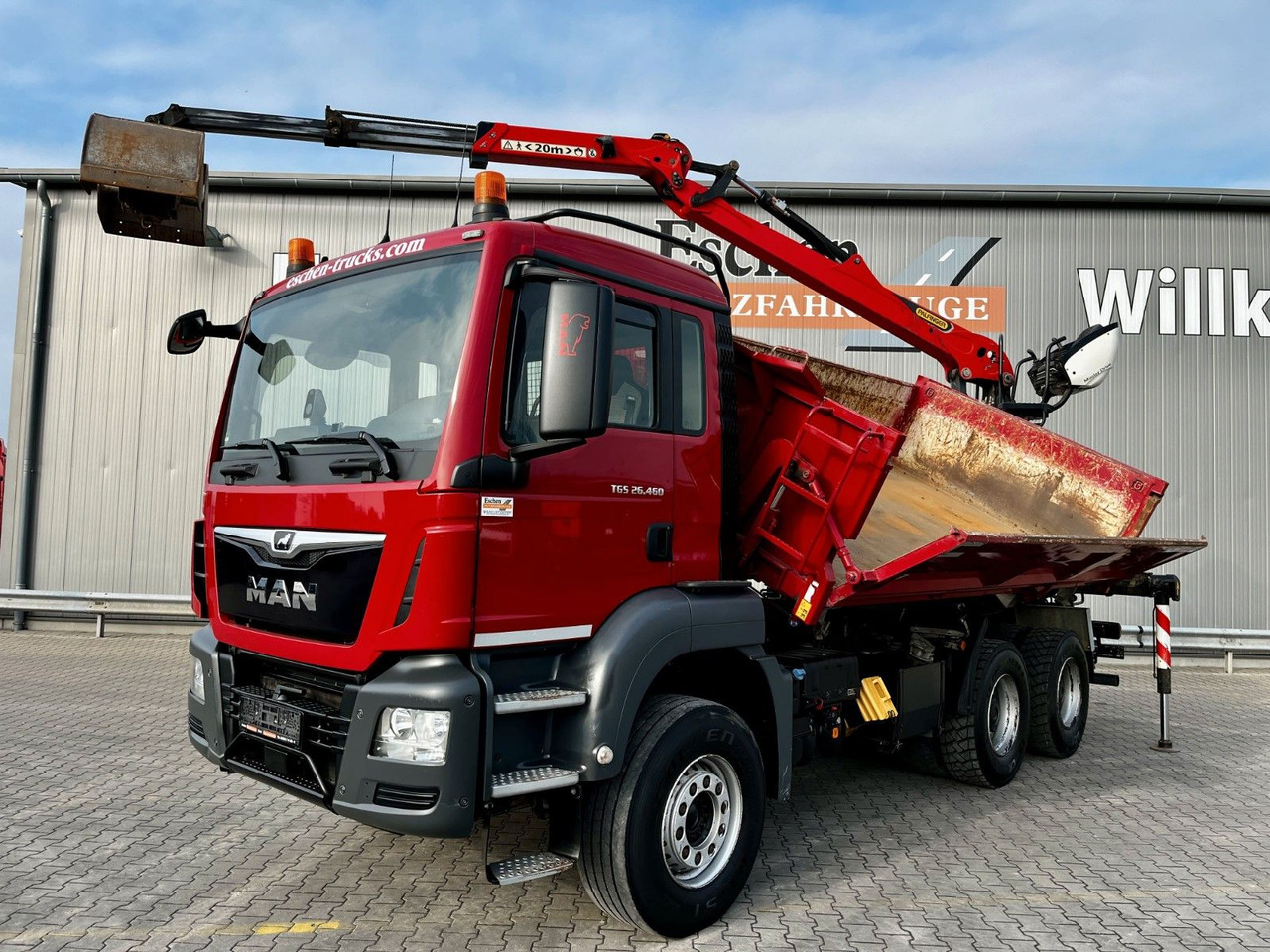 MAN TGS 26.460 6x4BB|Palfinger M12L83 Kran*Bordmatik - Φορτηγό ανατρεπόμενο, Φορτηγό με γερανό: φωτογραφία 1 MAN TGS 26.460 6x4BB|Palfinger M12L83 Kran*Bordmatik - Φορτηγό ανατρεπόμενο, Φορτηγό με γερανό: φωτογραφία 1