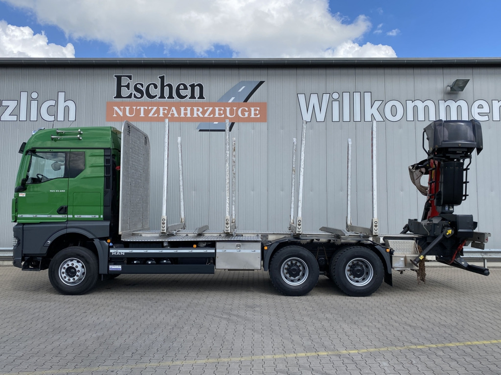 MAN TGX 33.580 6x4 BB Kurzholzaufbau / Kran - Φορτηγό ξυλείας, Φορτηγό με γερανό: φωτογραφία 2 MAN TGX 33.580 6x4 BB Kurzholzaufbau / Kran - Φορτηγό ξυλείας, Φορτηγό με γερανό: φωτογραφία 2