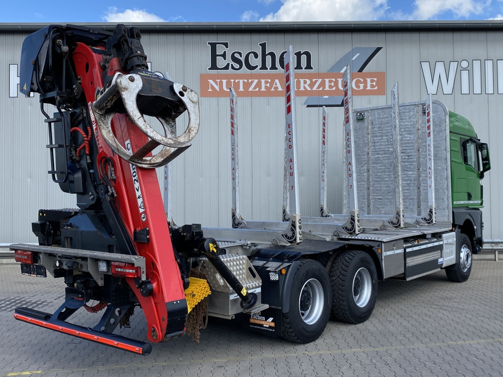 MAN TGX 33.580 6x4 BB Kurzholzaufbau / Kran - Φορτηγό ξυλείας, Φορτηγό με γερανό: φωτογραφία 5 MAN TGX 33.580 6x4 BB Kurzholzaufbau / Kran - Φορτηγό ξυλείας, Φορτηγό με γερανό: φωτογραφία 5