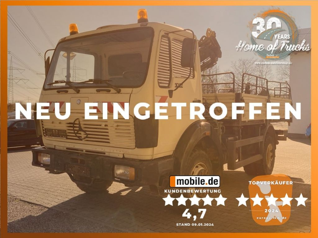 Mercedes-Benz 1017 4x4 Allrad Pritsche | HIAB 060-2 Kran*36TKM - Φορτηγό, Φορτηγό με γερανό: φωτογραφία 1 Mercedes-Benz 1017 4x4 Allrad Pritsche | HIAB 060-2 Kran*36TKM - Φορτηγό, Φορτηγό με γερανό: φωτογραφία 1