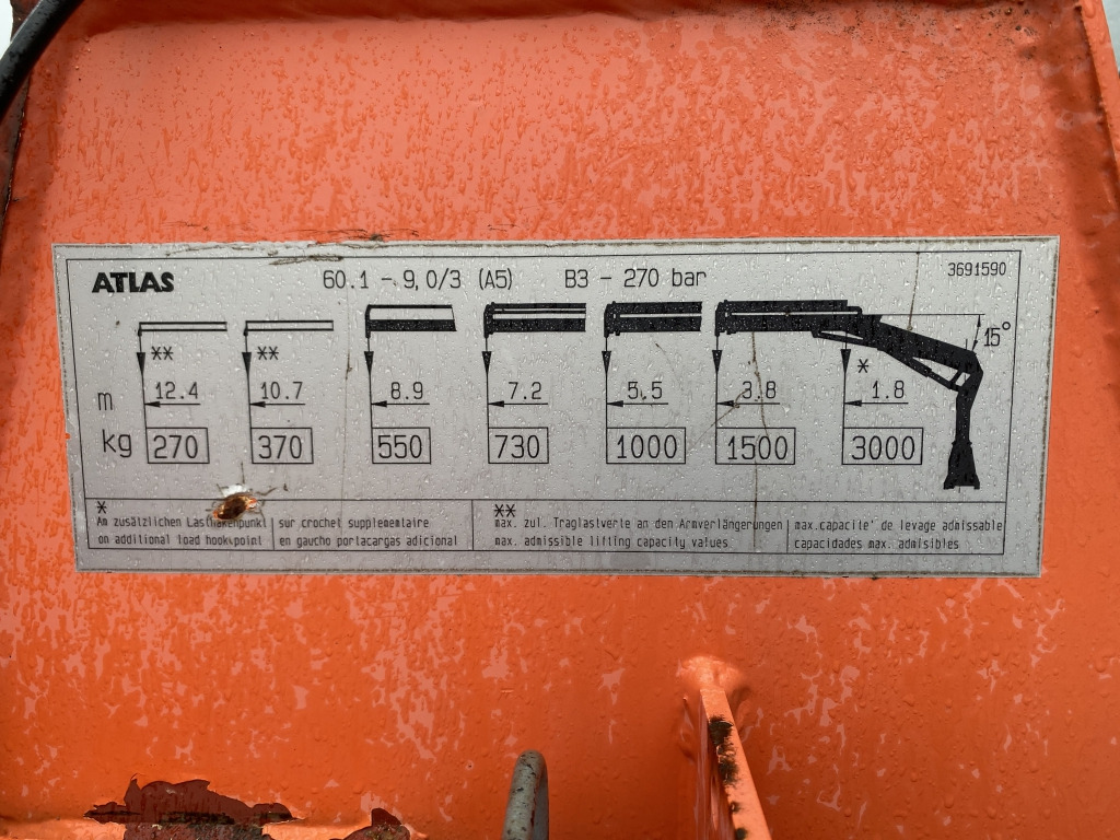 Mercedes-Benz 815 / Atlas-Faltkran - Φορτηγό με ανοιχτή καρότσα, Φορτηγό με γερανό: φωτογραφία 3 Mercedes-Benz 815 / Atlas-Faltkran - Φορτηγό με ανοιχτή καρότσα, Φορτηγό με γερανό: φωτογραφία 3