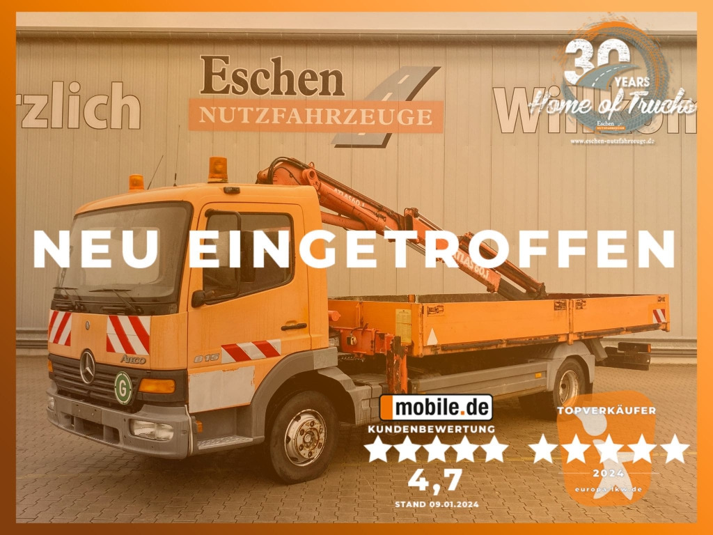 Mercedes-Benz 815 / Atlas-Faltkran - Φορτηγό με ανοιχτή καρότσα, Φορτηγό με γερανό: φωτογραφία 1 Mercedes-Benz 815 / Atlas-Faltkran - Φορτηγό με ανοιχτή καρότσα, Φορτηγό με γερανό: φωτογραφία 1