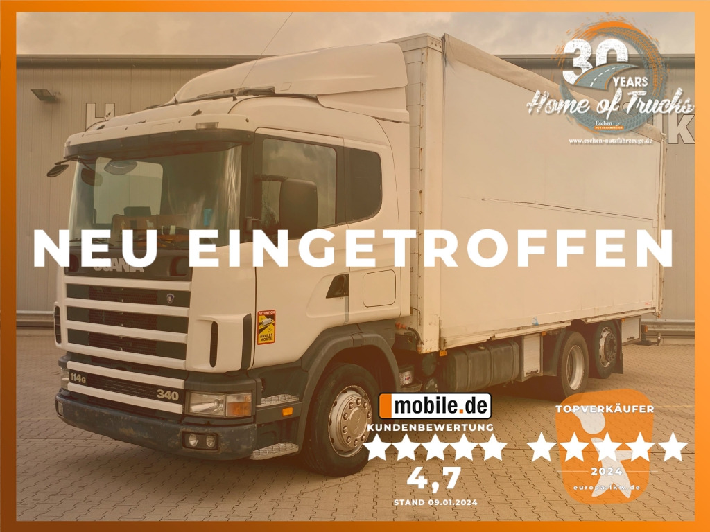 Scania 114 G 340 / 6x2 BL - Φορτηγό μουσαμάς: φωτογραφία 1 Scania 114 G 340 / 6x2 BL - Φορτηγό μουσαμάς: φωτογραφία 1