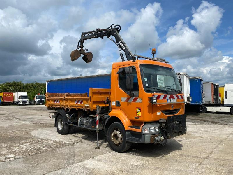 Renault Midlum 180 - Φορτηγό ανατρεπόμενο, Φορτηγό με γερανό: φωτογραφία 1 Renault Midlum 180 - Φορτηγό ανατρεπόμενο, Φορτηγό με γερανό: φωτογραφία 1