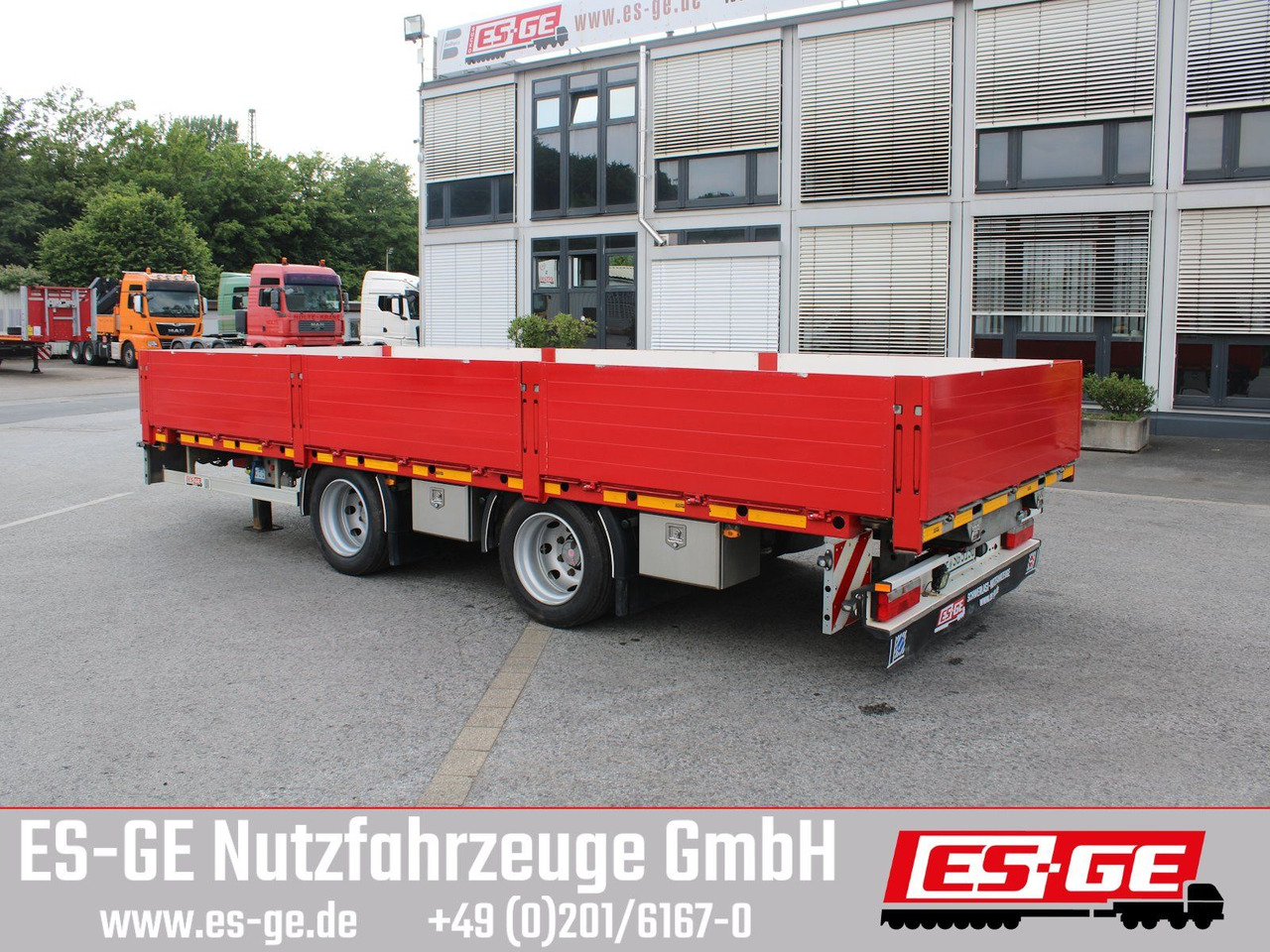 ES-GE Tandemanhänger - Containerverr. - Τρέιλερ πλατφόρμα/ Καρότσα: φωτογραφία 1 ES-GE Tandemanhänger - Containerverr. - Τρέιλερ πλατφόρμα/ Καρότσα: φωτογραφία 1