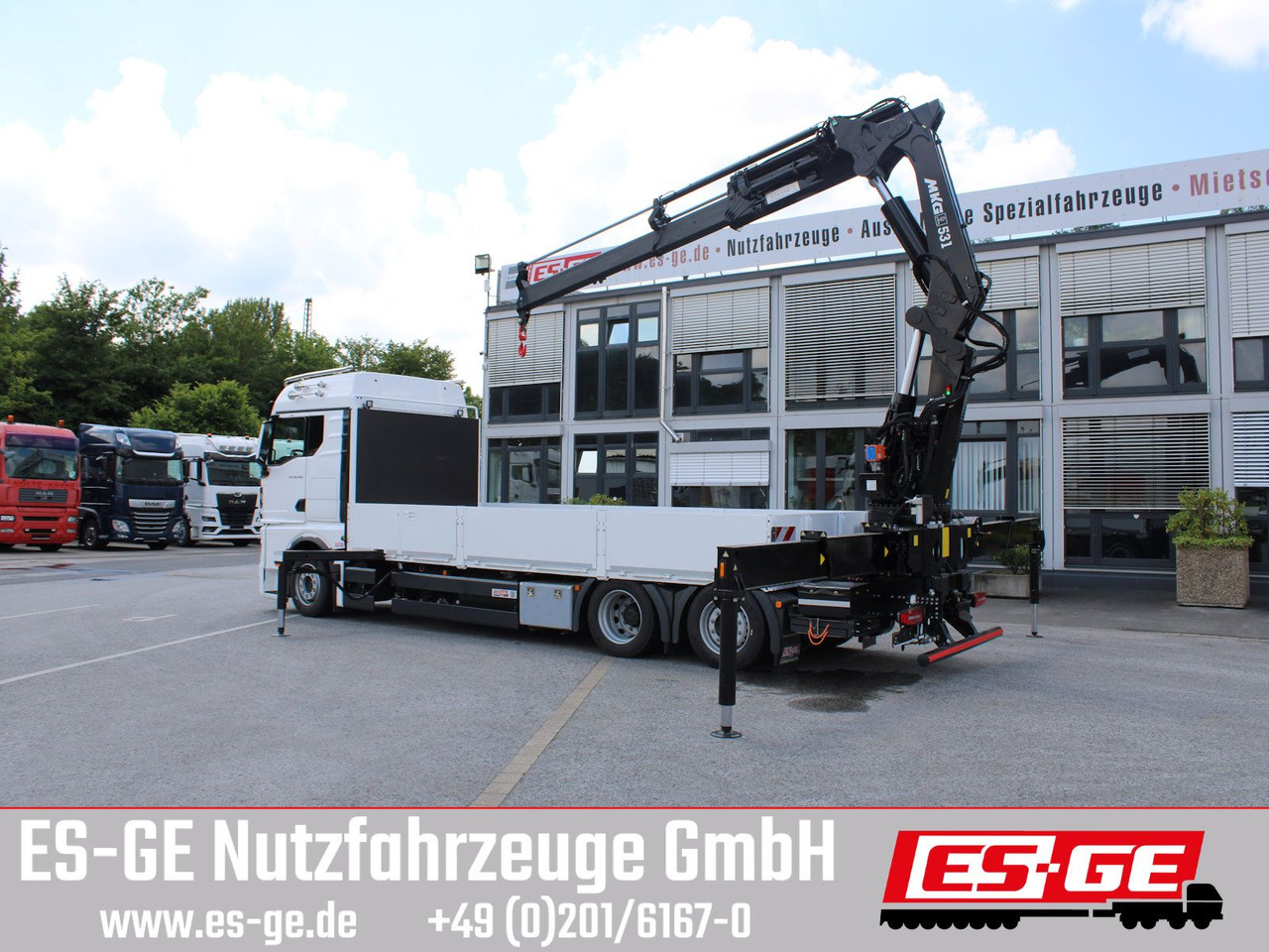 MAN TGX 26.480 6x2-4 LL CH mit MKG HLK531 a5 - Φορτηγό με ανοιχτή καρότσα, Φορτηγό με γερανό: φωτογραφία 2 MAN TGX 26.480 6x2-4 LL CH mit MKG HLK531 a5 - Φορτηγό με ανοιχτή καρότσα, Φορτηγό με γερανό: φωτογραφία 2