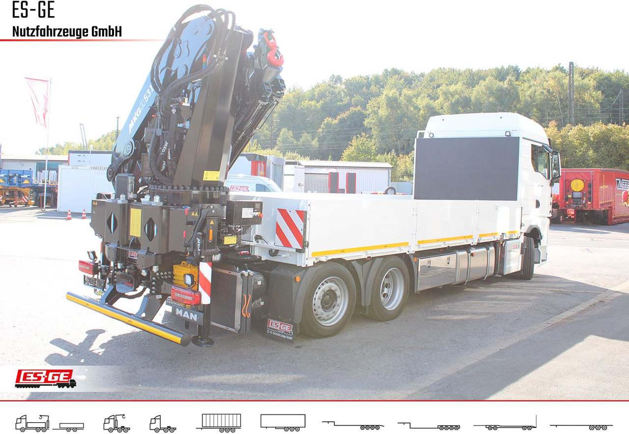 MAN TGX 26.480 6x2-4 LL, MKG-Ladekran HLK531 a5 - Φορτηγό με ανοιχτή καρότσα, Φορτηγό με γερανό: φωτογραφία 4 MAN TGX 26.480 6x2-4 LL, MKG-Ladekran HLK531 a5 - Φορτηγό με ανοιχτή καρότσα, Φορτηγό με γερανό: φωτογραφία 4