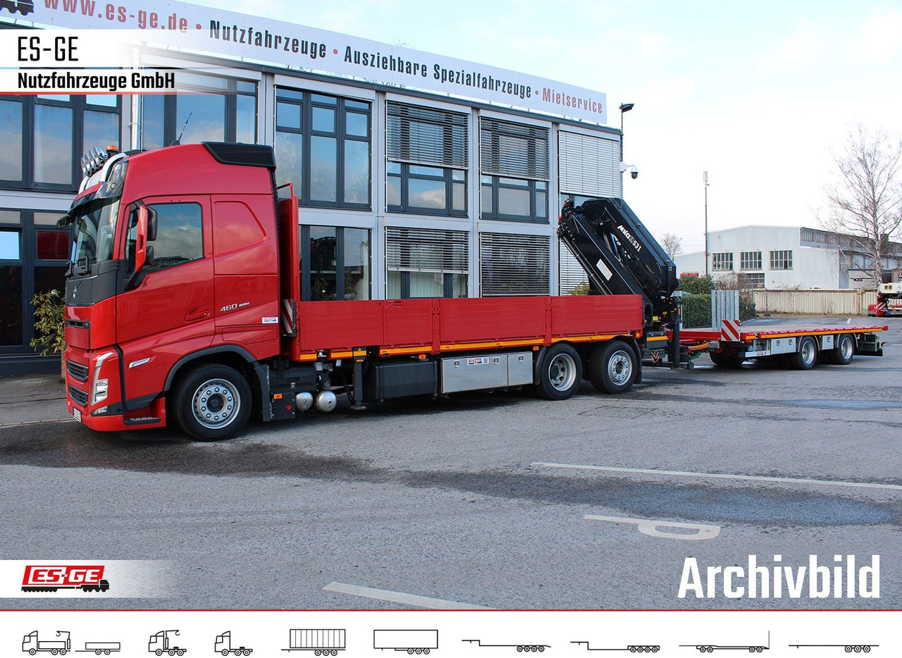 Volvo FH 460 6x2R NLA, MKG HLK 531HP a6 - Φορτηγό με ανοιχτή καρότσα, Φορτηγό με γερανό: φωτογραφία 1 Volvo FH 460 6x2R NLA, MKG HLK 531HP a6 - Φορτηγό με ανοιχτή καρότσα, Φορτηγό με γερανό: φωτογραφία 1