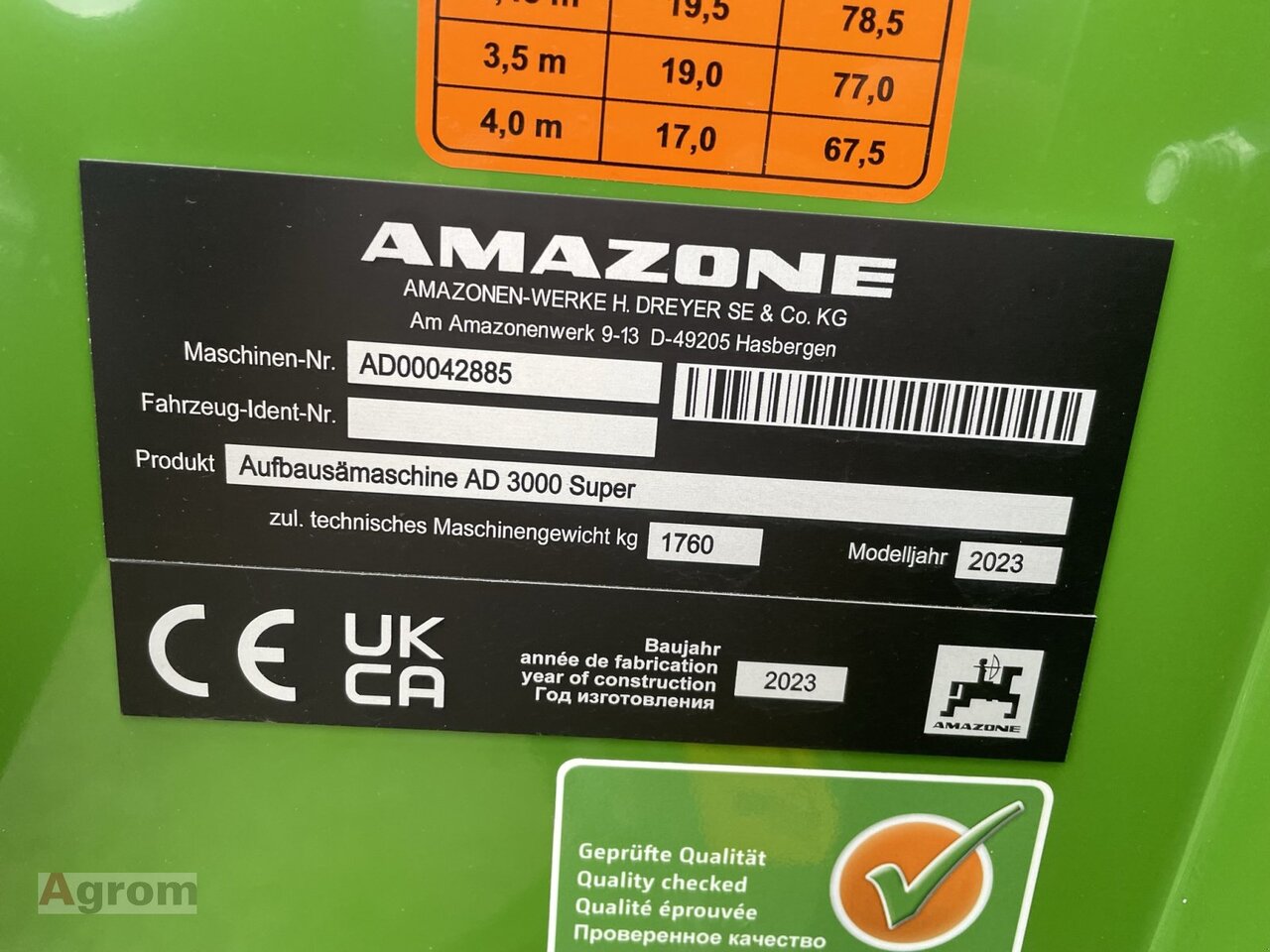 Amazone KE 3002-190 / AD 3000 Super - Σπαρτική μηχανή: φωτογραφία 5 Amazone KE 3002-190 / AD 3000 Super - Σπαρτική μηχανή: φωτογραφία 5