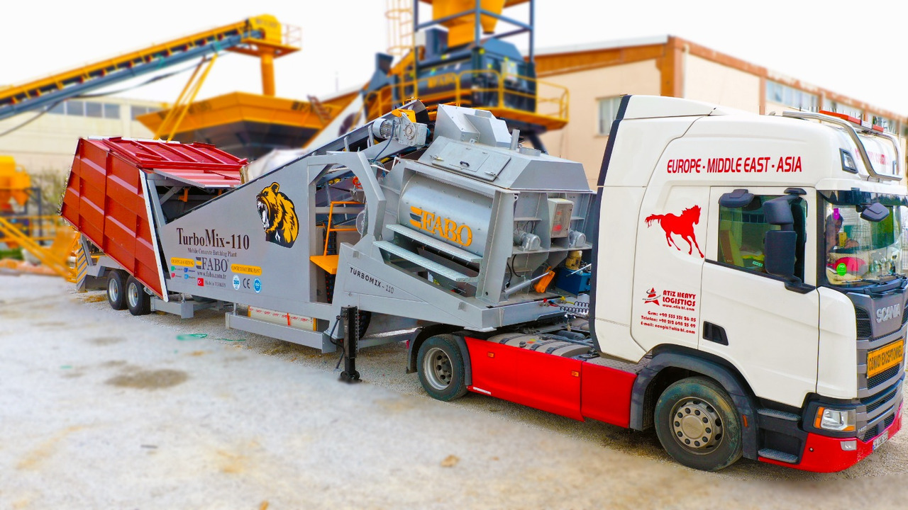 Καινούριο Εργοστάσιο σκυροδέματος FABO mobile concrete batching plant: φωτογραφία 1