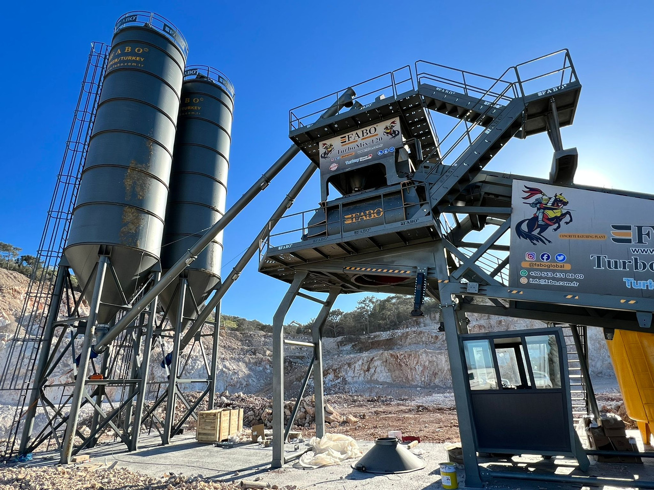 FABO mobile concrete batching plant - Εργοστάσιο σκυροδέματος: φωτογραφία 2 FABO mobile concrete batching plant - Εργοστάσιο σκυροδέματος: φωτογραφία 2