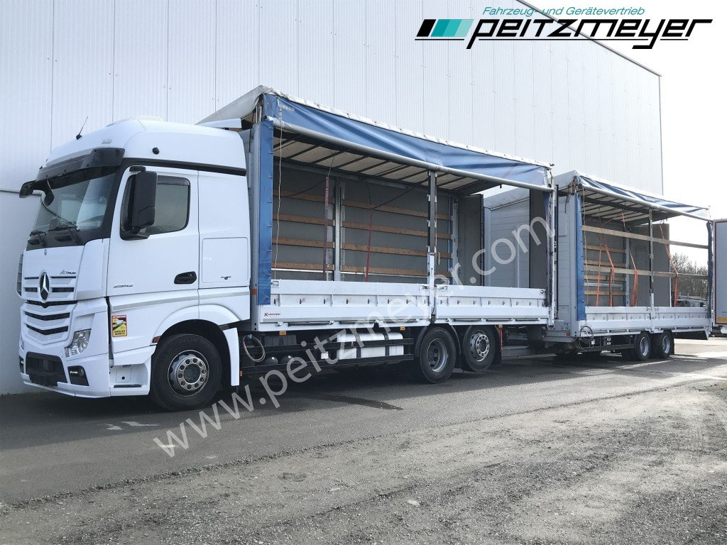 MERCEDES-BENZ Actros 2542 LL Pritsche, EU 6, Klima, Standklima, - Φορτηγό μουσαμάς: φωτογραφία 1 MERCEDES-BENZ Actros 2542 LL Pritsche, EU 6, Klima, Standklima, - Φορτηγό μουσαμάς: φωτογραφία 1