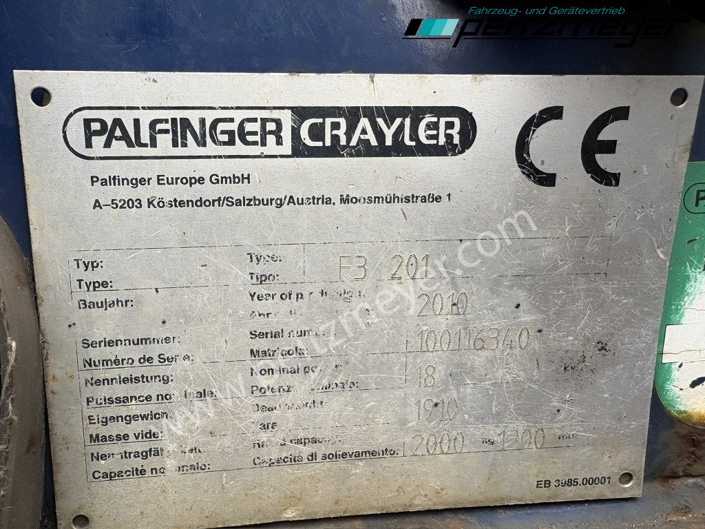 Περονοφόρο επί φορτηγού Palfinger Crayler Mitnahmestapler F3-201 Pro: φωτογραφία 9 Περονοφόρο επί φορτηγού Palfinger Crayler Mitnahmestapler F3-201 Pro: φωτογραφία 9