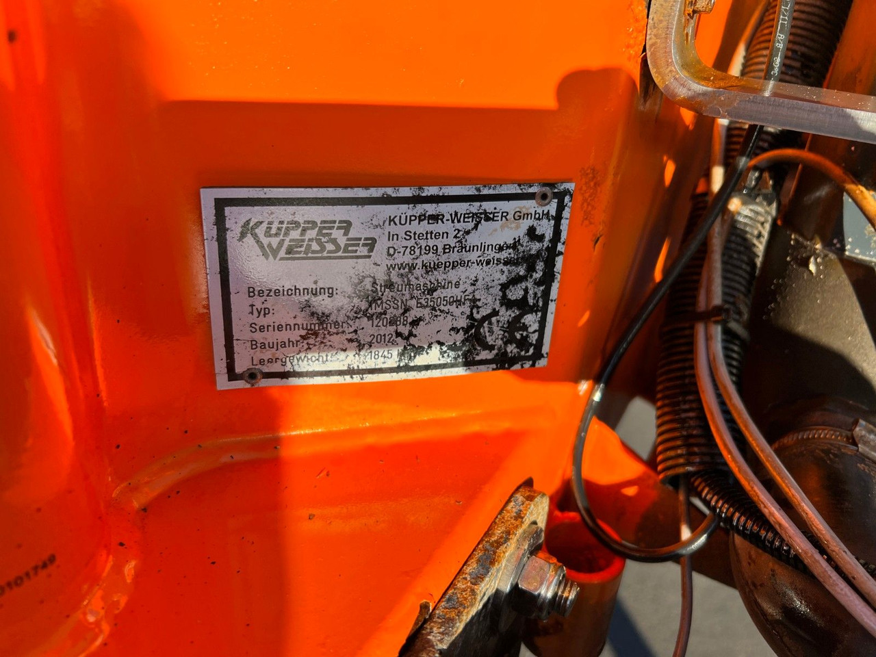 Küpper Weisser IMSSN E 35050HFH Küpper Weisser IMSSN E 35050HFH - Αλατιέρα για Κοινοτικο όχημα/ Ειδικό όχημα: φωτογραφία 3 Küpper Weisser IMSSN E 35050HFH Küpper Weisser IMSSN E 35050HFH - Αλατιέρα για Κοινοτικο όχημα/ Ειδικό όχημα: φωτογραφία 3