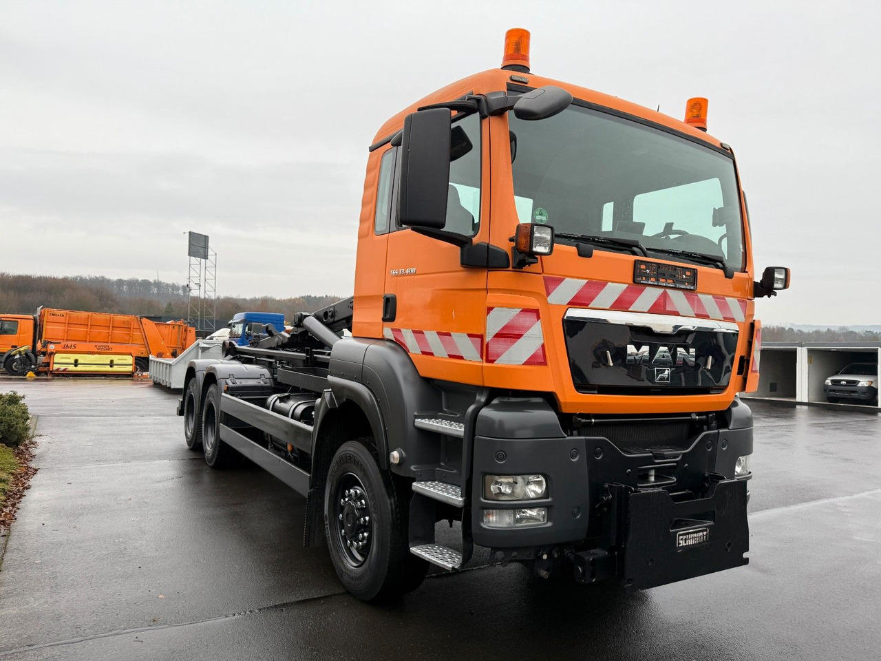 MAN TGS 33.400 6x6 Blattfederung Original 120500 km - Φορτηγό φόρτωσης γάντζου: φωτογραφία 3 MAN TGS 33.400 6x6 Blattfederung Original 120500 km - Φορτηγό φόρτωσης γάντζου: φωτογραφία 3
